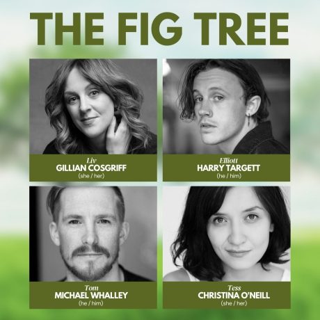 Black and White photos of the cast of The Fig Tree